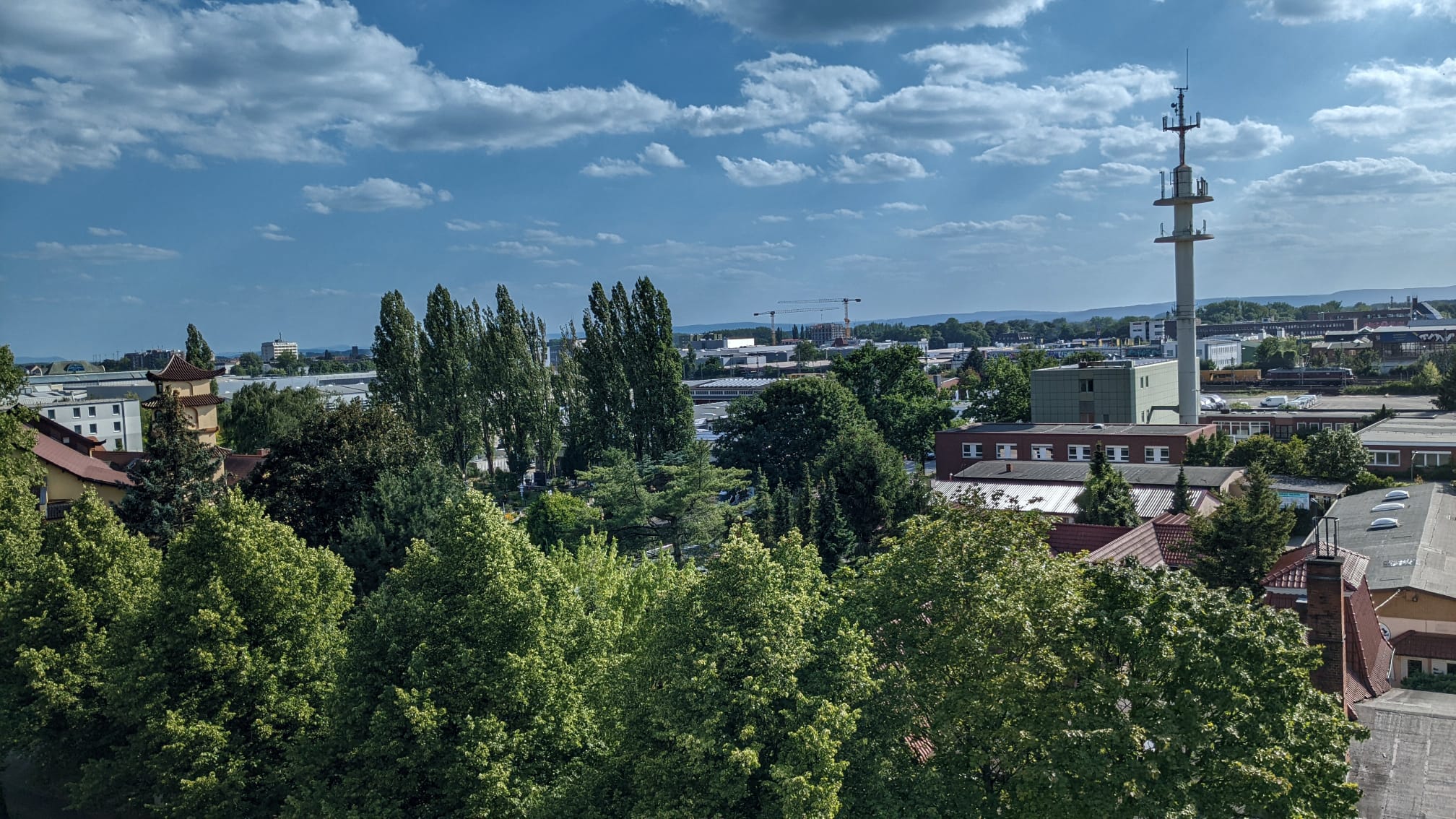 Blick aus dem Wohnzimmerfenster